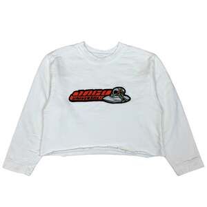 Vintage 90s JNCO Universal UFO Cropped Sweatshirt Women's M Y2K Rare